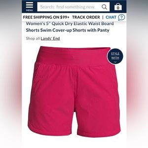 Lands End Women’s Board Shorts